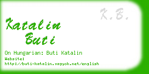 katalin buti business card